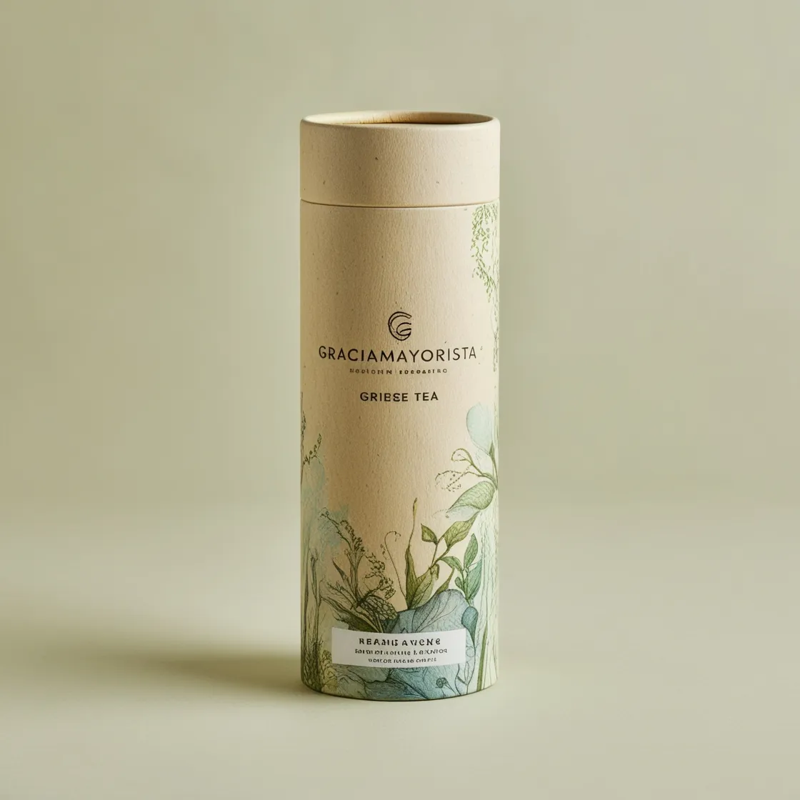 Graciamayorista biodegradable environmentally friendly food grade kraft paperboard cylinder box tea paper tube packaging-3