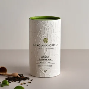 Graciamayorista Artistic Specialty Paper Cylinder Box for Herbal Tea and Coffee