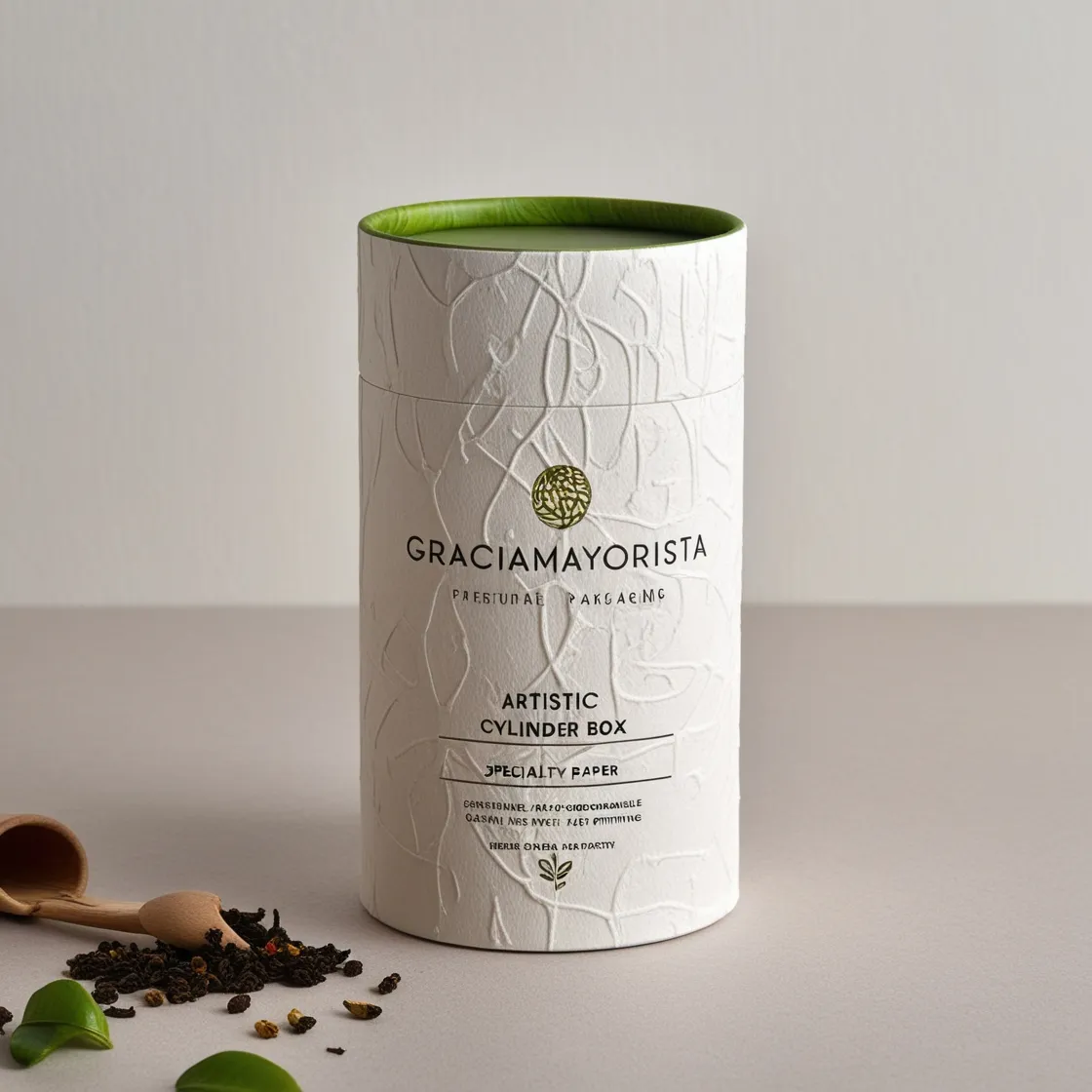 Graciamayorista Artistic Specialty Paper Cylinder Box for Herbal Tea and Coffee