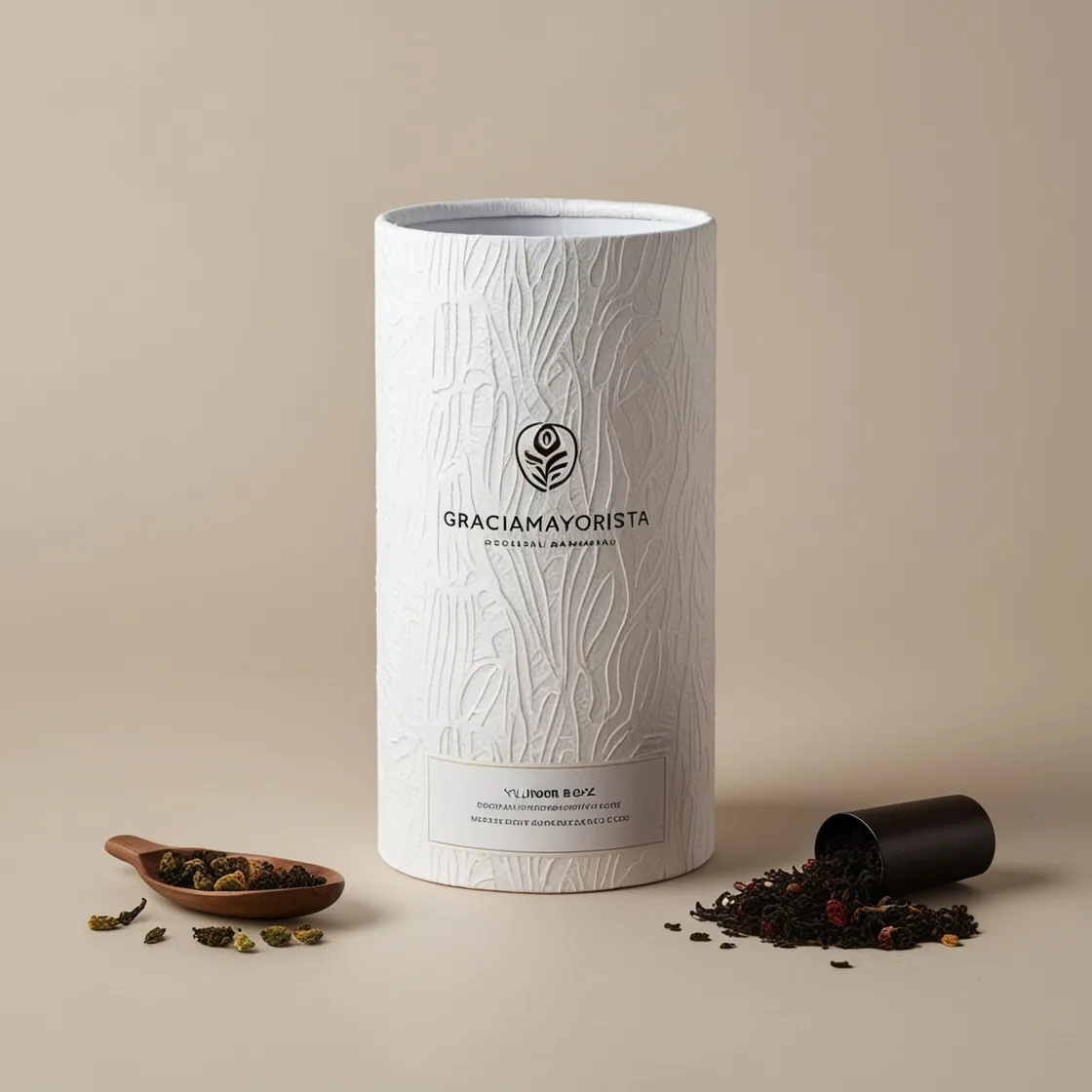 Sustainable Artistic Paper Cylinder Box with CMYK 4C Printing