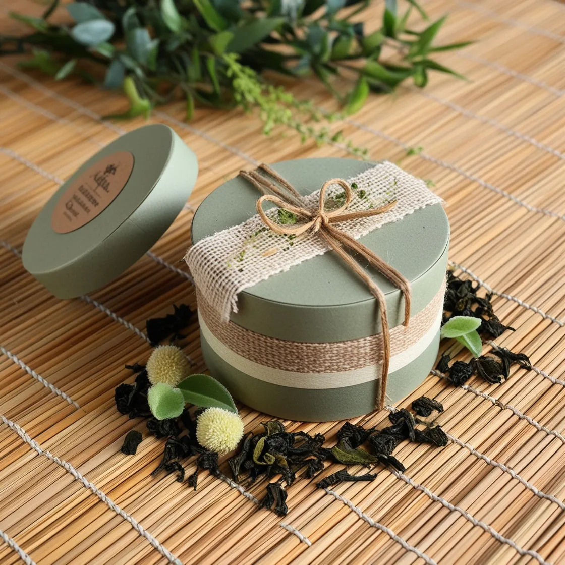 Luxurious Natural Fiber Tea Gift Box by Graciamayorista