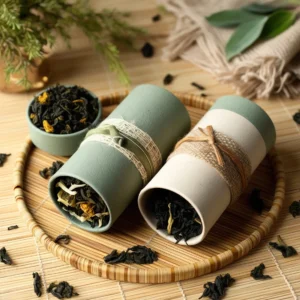 Graciamayorista Eco-friendly Natural Fiber Recycled Cardboard Tube Tea Packaging Gift Box