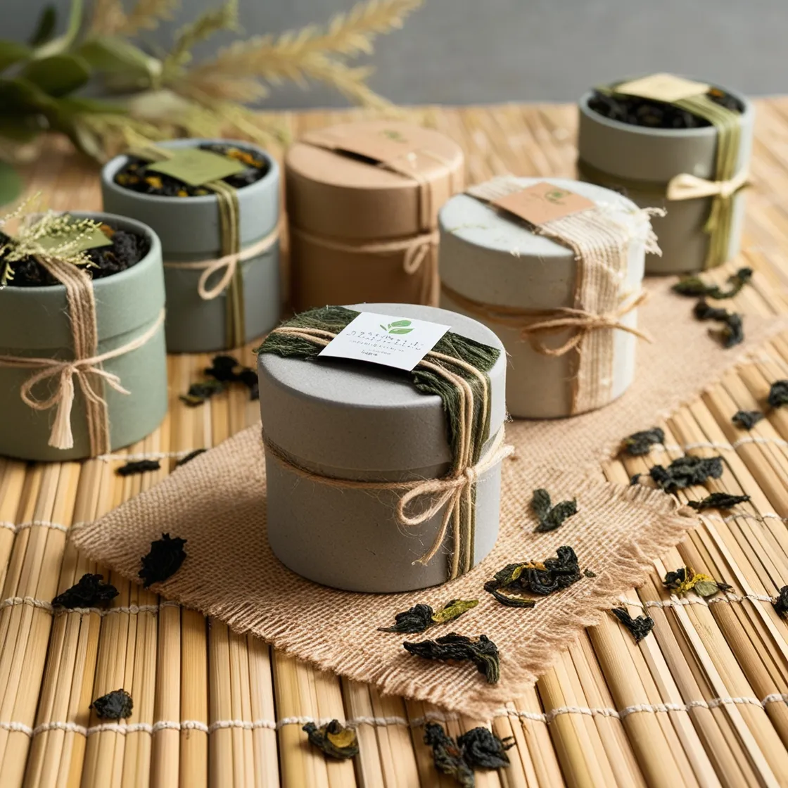 Graciamayorista Eco-friendly Natural Fiber Recycled Cardboard Tube Tea Packaging Gift Box-3