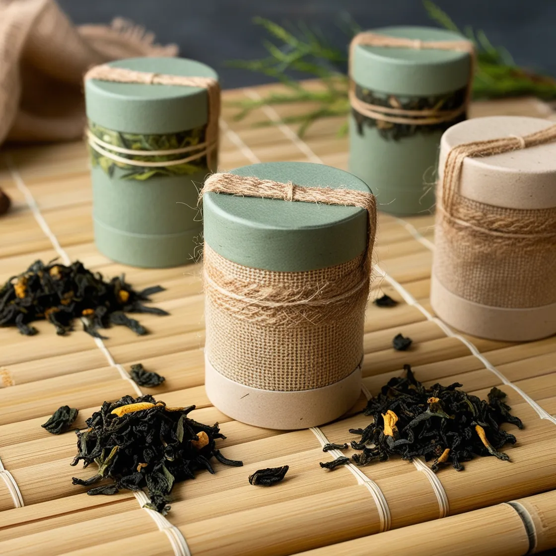 Graciamayorista Eco-friendly Natural Fiber Recycled Cardboard Tube Tea Packaging Gift Box-1